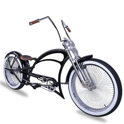 Tracer 26" Scorpion Pro DTS Stretch Chopper Cruiser Bike - MB-SP-PDTS-WHT