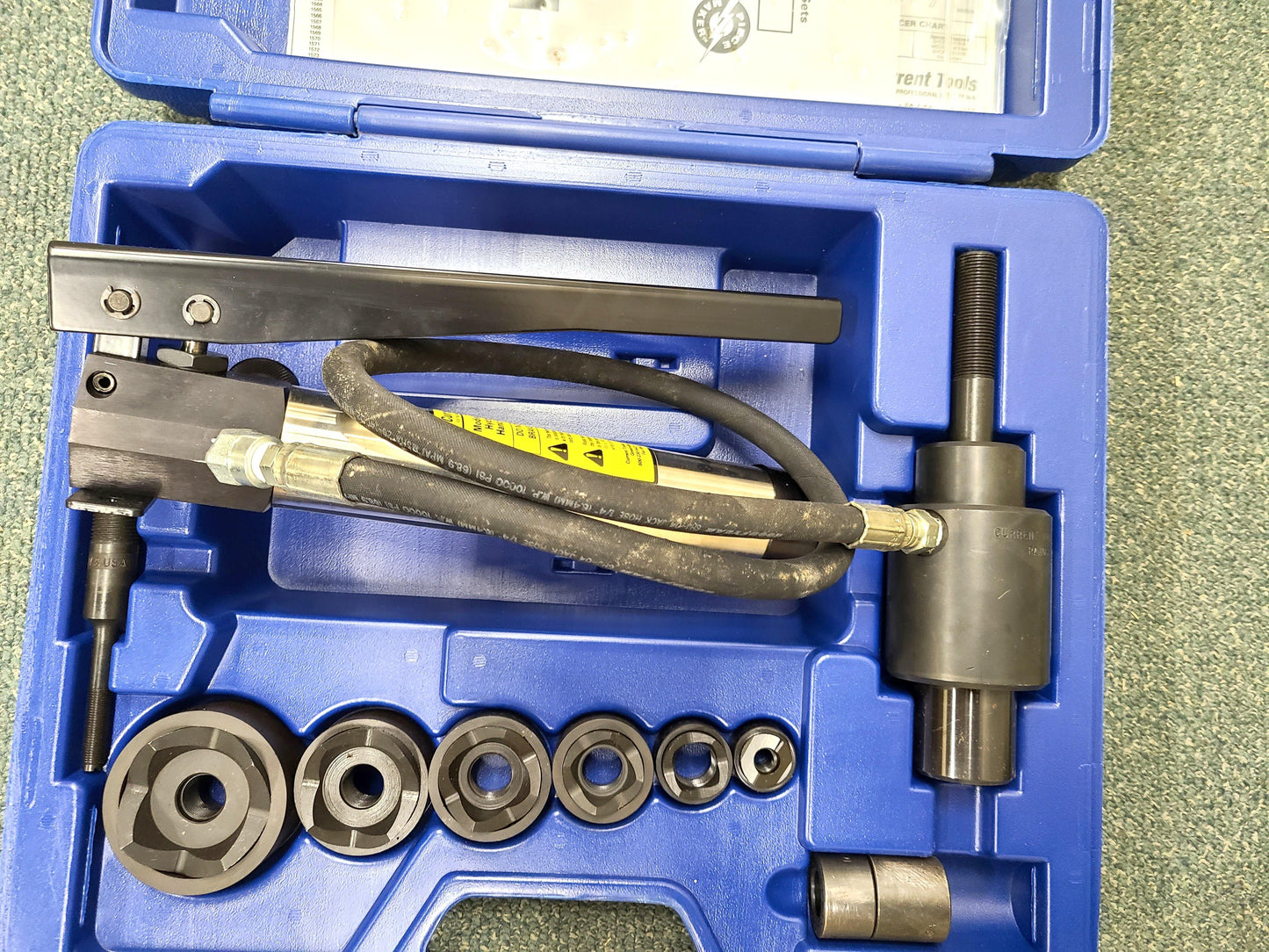 Current Tools  Standard Hydraulic Knockout Set - New Surplus - Current Tools 152