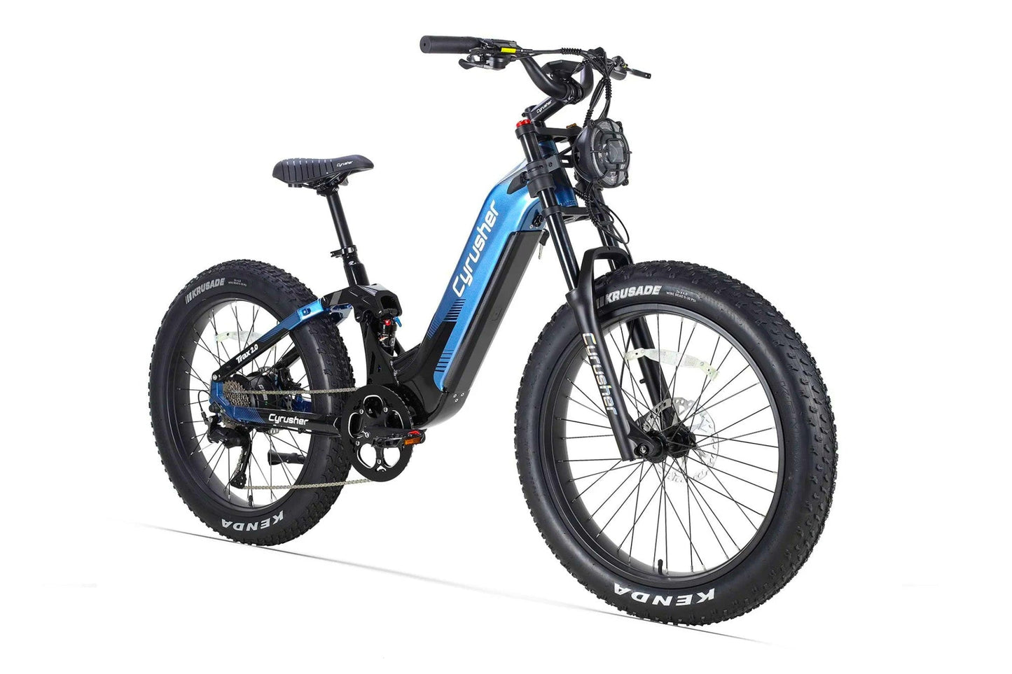Cyrusher Trax 2.0 Step-Thru Full-Suspension E-Bike - US-TRAX2.0-BL
