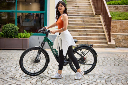 Cyrusher Path E-Bike | 59 Mi Range • 750 W Power • City Comfort - Path-BL-US