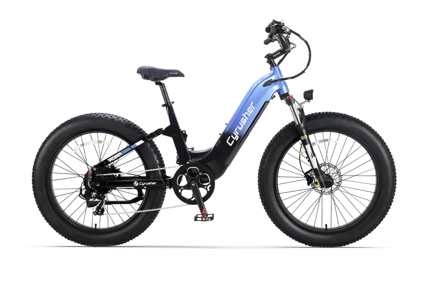 Cyrusher Roam Step-Thru Full-Suspension E-Bike - US-ROAM-BLUE