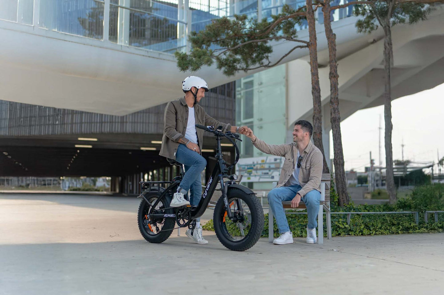 Cyrusher Rumble Step-Thru Fat Tire E-Bike - US-Rumble-WH