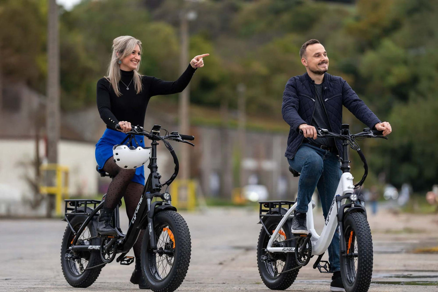 Cyrusher Rumble Step-Thru Fat Tire E-Bike - US-Rumble-WH