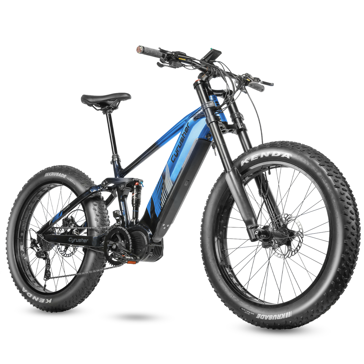 Cyrusher Nitro Mountain Mid-Drive All Terrain Air Shock Ebike - US-NTRO-RD