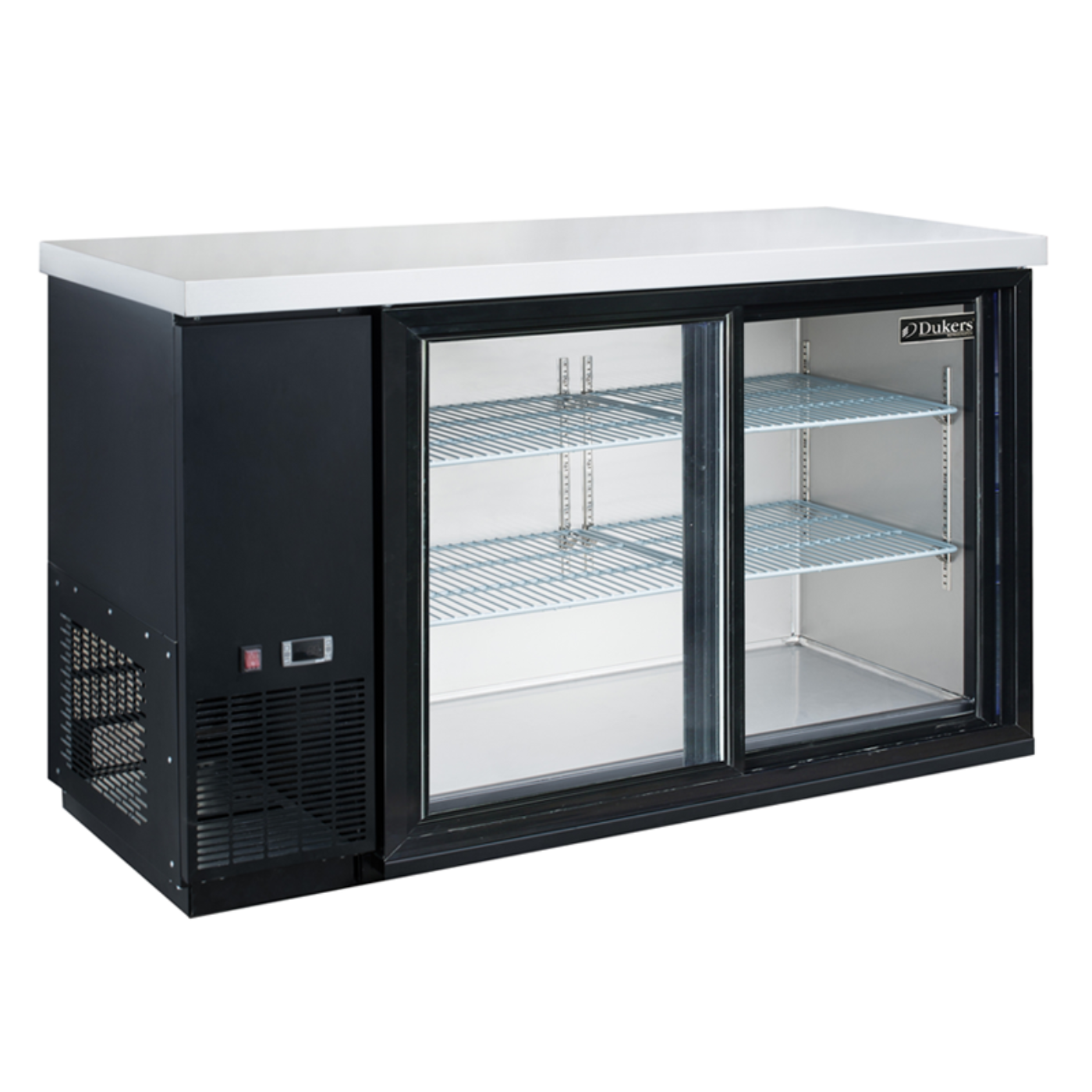 Chef AAA - Commercial 2 Sliding Door Back Bar and Beverage Cooler 15.24 cu.ft. - TBB60-S2