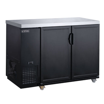 Chef AAA Commercial 2 Door Back Bar and Beverage Cooler (Solid Doors) - TBB48-M2