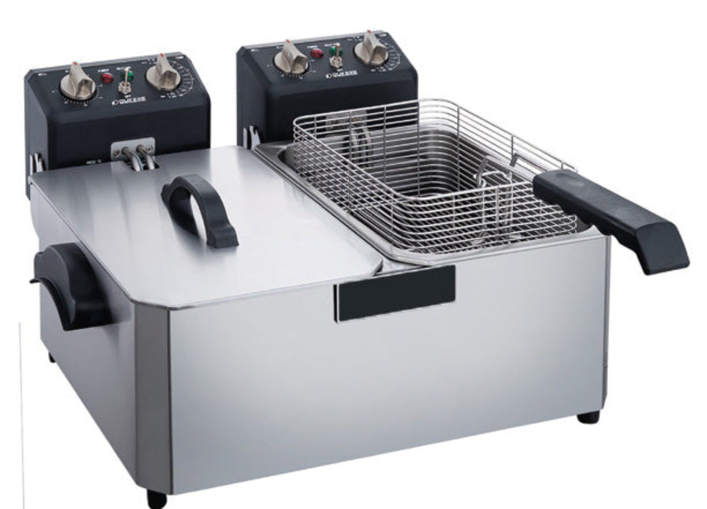 Chef AAA - TCF15ED, 30lb Two Basket Electric Countertop Deep Fryer - TCF15ED