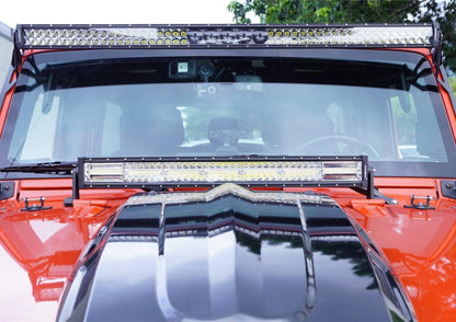 Auxbeam 52" 5D-PRO Light Bar&Windshield Mounting Brackets For Jeep Wrangler JK 2007~2017 - GP00007521