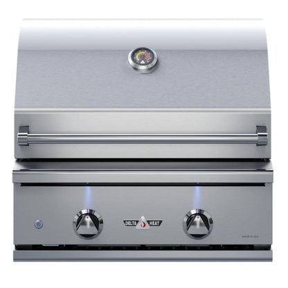 Delta Heat 26 Inch Natural Gas Grill with Interior Lights - DHBQ26G-DN