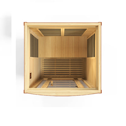 Dynamic Saunas San Marino 2-person Low EMF Infrared Sauna (DYN-6206-01) - DYN-6206-01