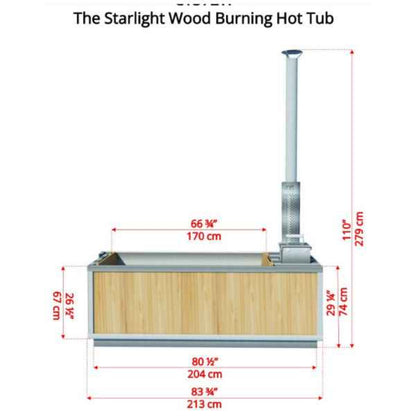 Dundalk LeisureCraft The Starlight Wood Burning Hot Tub - 784083521170