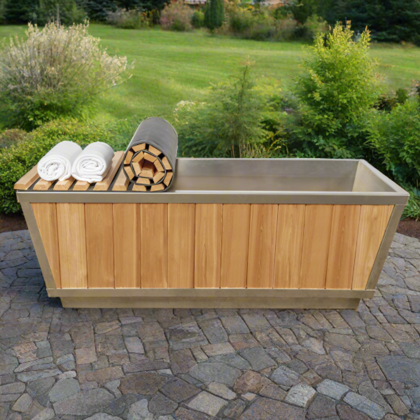Dundalk LeisureCraft The Glacier Cold Plunge Tub - Clear Red Cedar - DLGLACIER-NOTUB