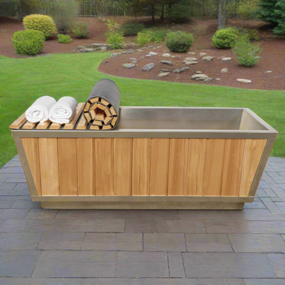 Dundalk LeisureCraft The Glacier Cold Plunge Tub - Clear Red Cedar - DLGLACIER-NOTUB