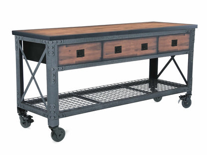 Duramax 72 x 24 in 3-Drawer Rolling Industrial Workbench - 68001