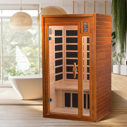 Dynamic Barcelona 1-Person Low EMF FAR Infrared Sauna (DYN-6106-01) - DYN-6106-01