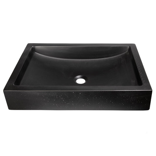 Eden Bath 22-in Shallow Wave Concrete Rectangular Vessel Sink - EB_N008CB