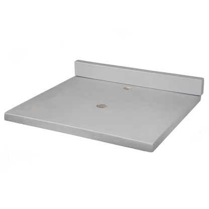 Eden Bath 25-Inch x 22-Inch Concrete Counter Top with Backsplash - Light Gray - EB_N2522LG