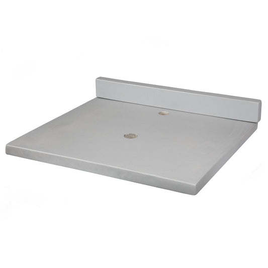 Eden Bath 31-Inch x 22-Inch Concrete Counter Top with Back Splash - White - EB_N3122WH