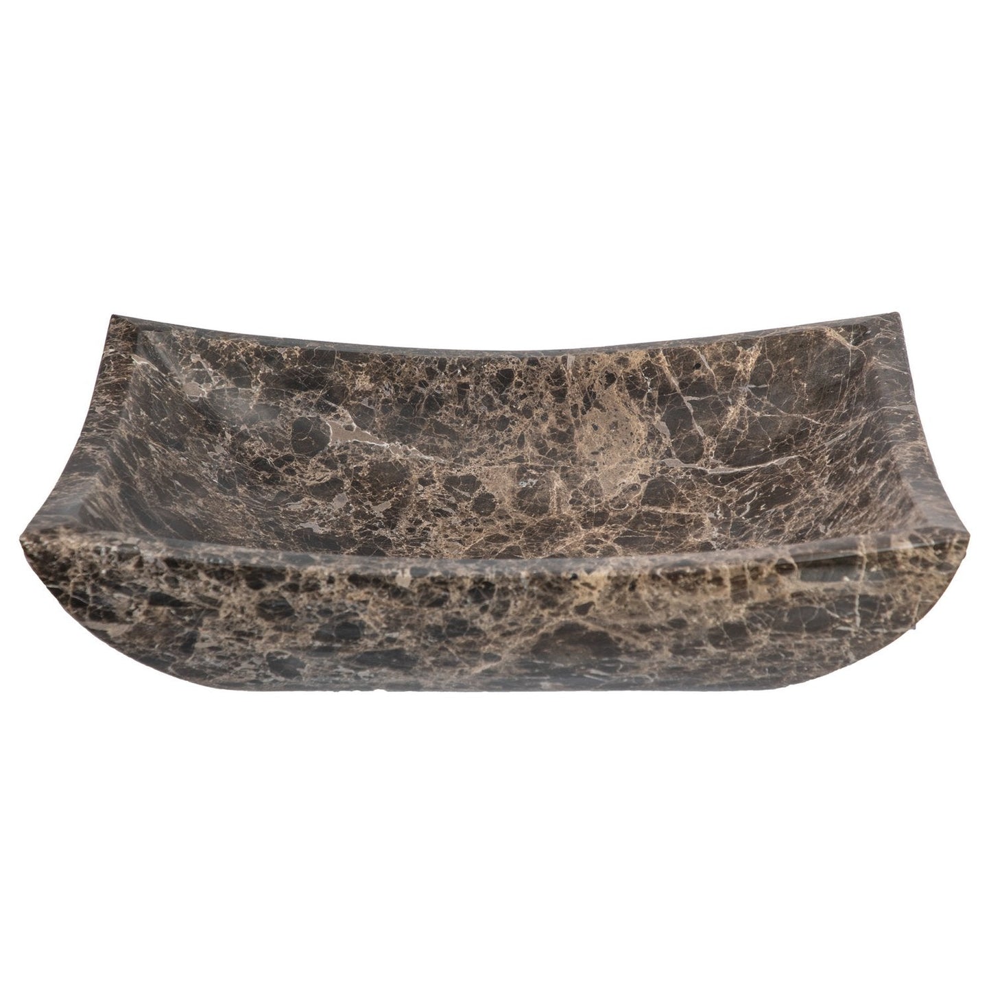 Eden Bath Deep Zen Sink - Honed Dark Emperador Marble - EB_S011DE-H