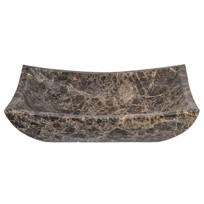 Eden Bath Deep Zen Sink - Honed Dark Emperador Marble - EB_S011DE-H