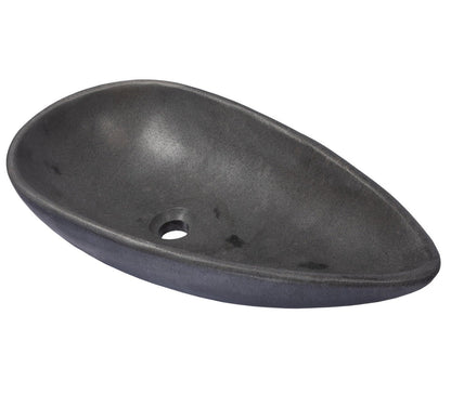 Eden Bath Pod Shaped Vessel Sink in Honed Lava Stone - EB_S024LS-H