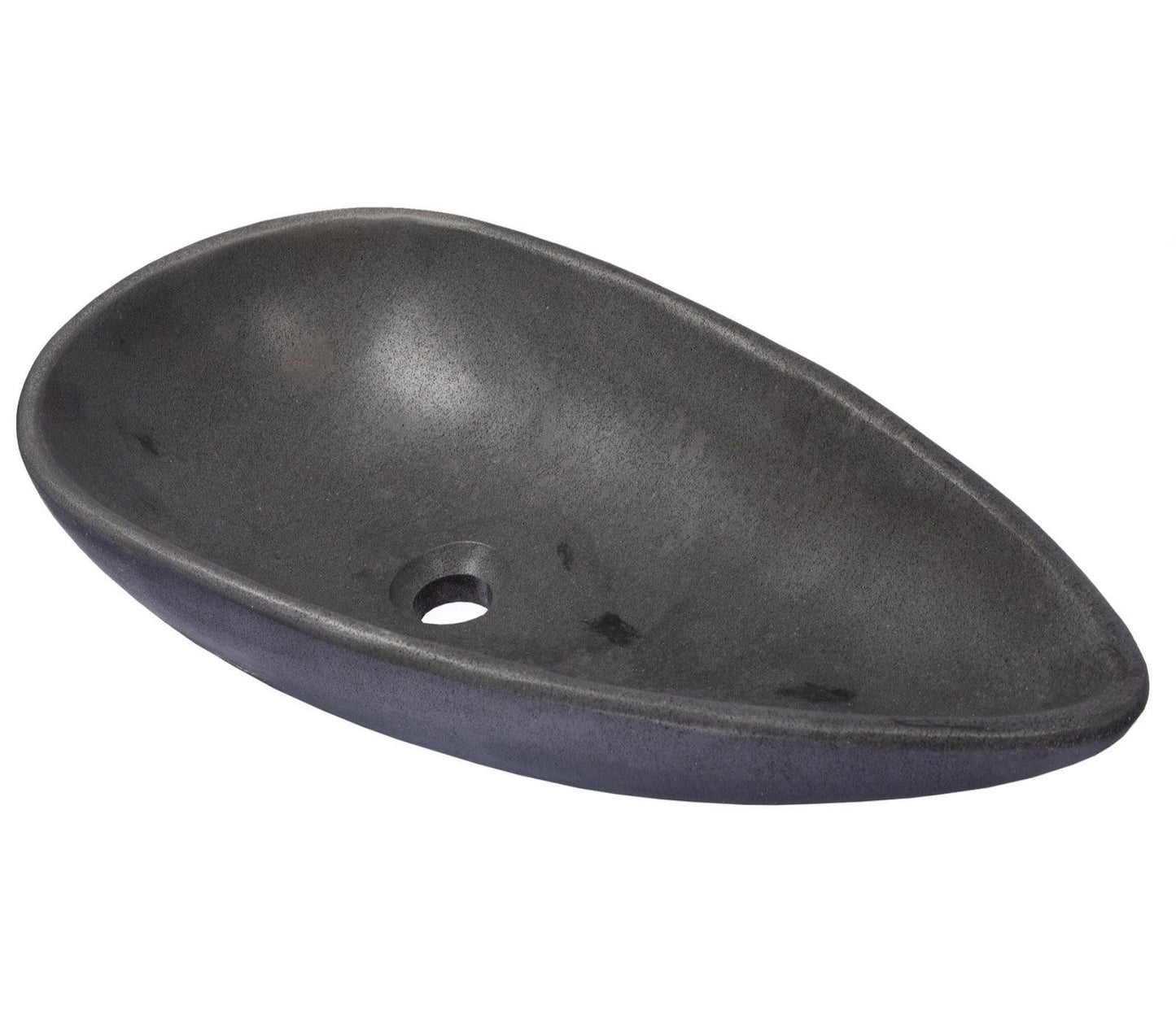 Eden Bath Pod Shaped Vessel Sink in Honed Lava Stone - EB_S024LS-H