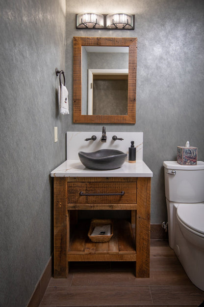 Eden Bath Black Limestone Freeform Vessel Sink - EB_S032BL-H