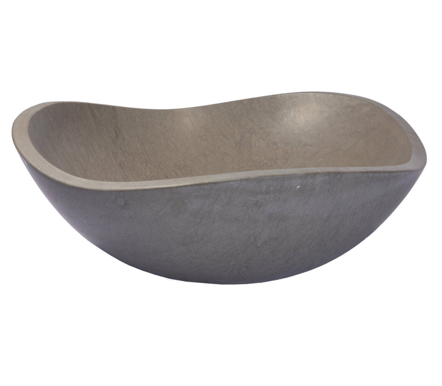 Eden Bath Molly Grey Marble Freeform Vessel Sink - EB_S032MG-H