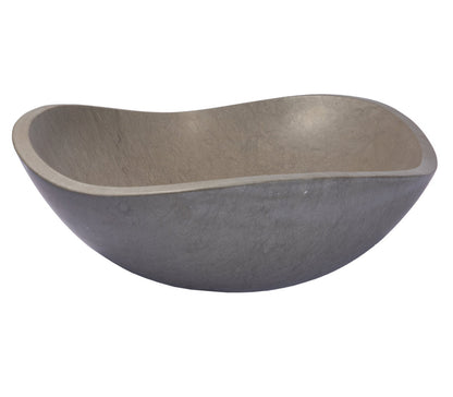 Eden Bath Molly Grey Marble Freeform Vessel Sink - EB_S032MG-H