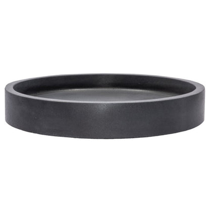 Eden Bath Low Round Vessel Sink - Lava Stone - EB_S045LS-H