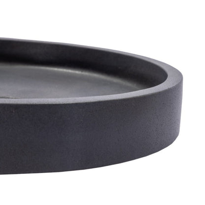 Eden Bath Low Round Vessel Sink - Lava Stone - EB_S045LS-H