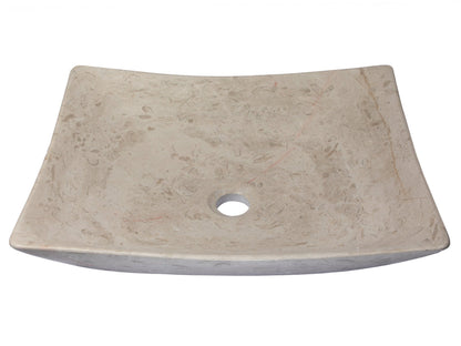 Eden Bath Thin Lipped Deep Zen Sink in Polished Penny Grey Marble - EB_S054PG-P
