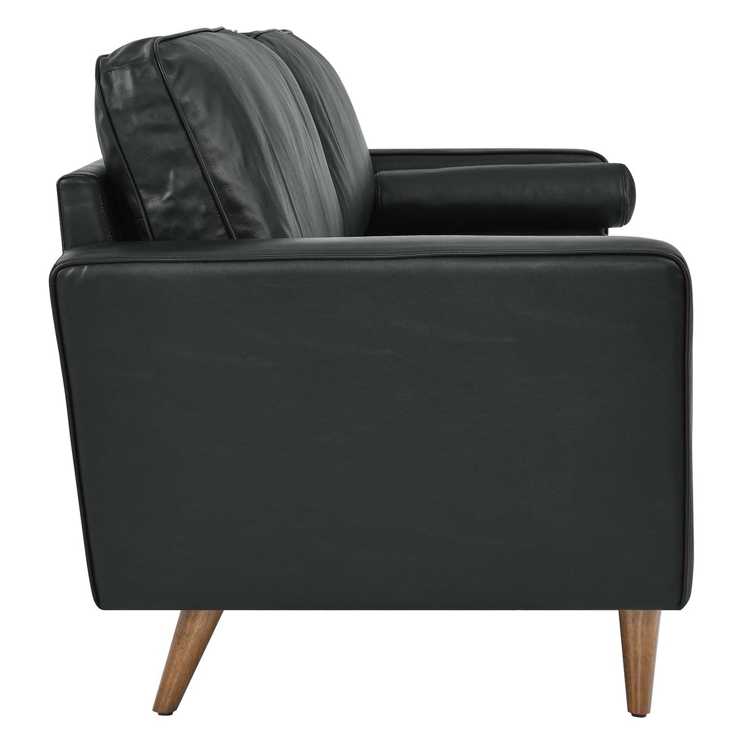 Modway Furniture Valour 88" Leather Sofa - Mid-Century Modern Design with Comfortable Tufted Style and Easy Assembly