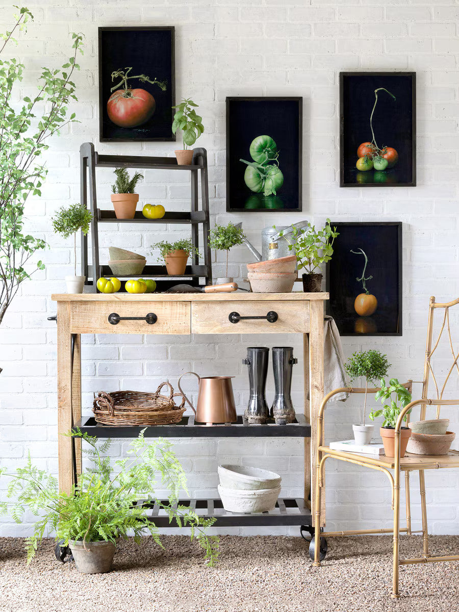 Park Hill Collection Garden Potting Cart