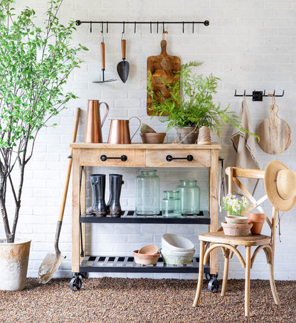 Park Hill Collection Garden Potting Cart