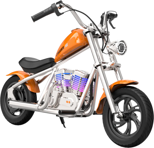 Hyper Gogo Cruiser 12+ Electric Kids Motorcycle, App Control, Bluetooth, 160W, 10 MPH - EL-MB03C-ORANGE