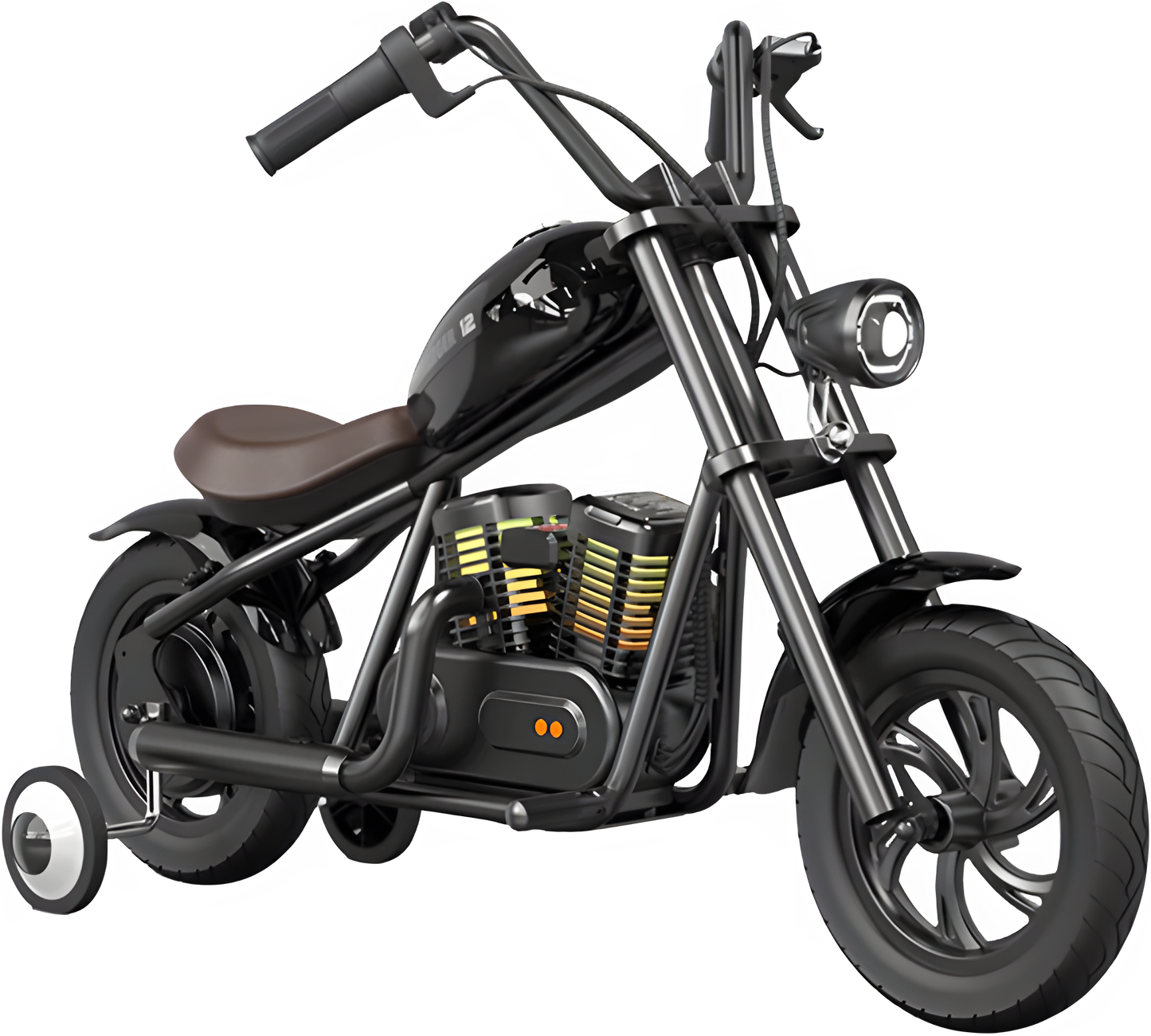 Hyper Gogo Challenger 12 Plus Electric Kids Motorcycle Bluetooth Speaker 21.9V 160W 10 MPH 7.5 Miles - EL-MB07P-ORANGE