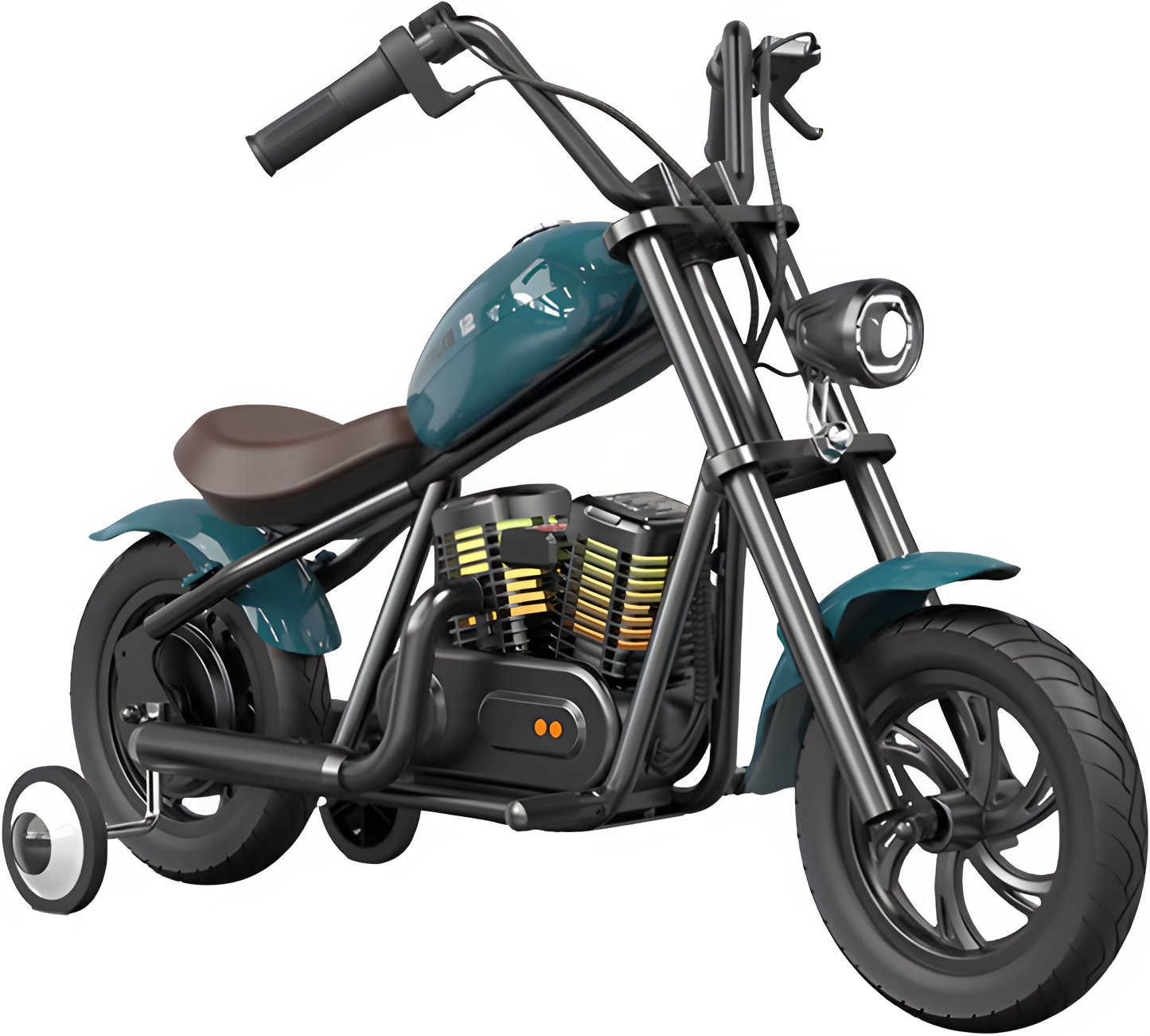 Hyper Gogo Challenger 12 Plus Electric Kids Motorcycle Bluetooth Speaker 21.9V 160W 10 MPH 7.5 Miles - EL-MB07P-ORANGE