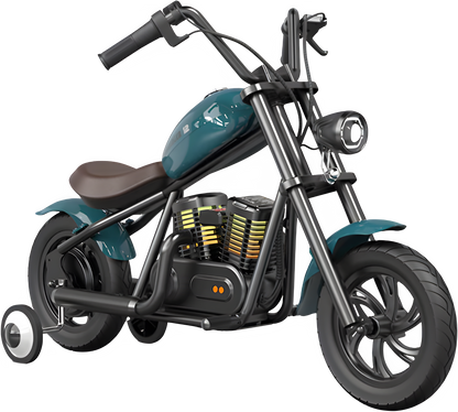 Hyper Gogo Challenger 12 Plus Electric Kids Motorcycle Bluetooth Speaker 21.9V 160W 10 MPH 7.5 Miles - EL-MB07P-ORANGE