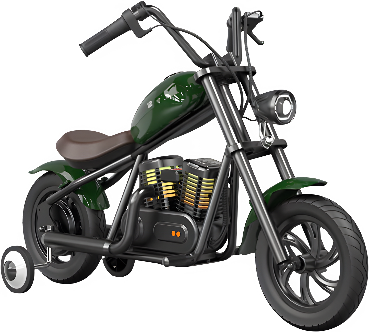 Hyper Gogo Challenger 12 Plus Electric Kids Motorcycle Bluetooth Speaker 21.9V 160W 10 MPH 7.5 Miles - EL-MB07P-ORANGE