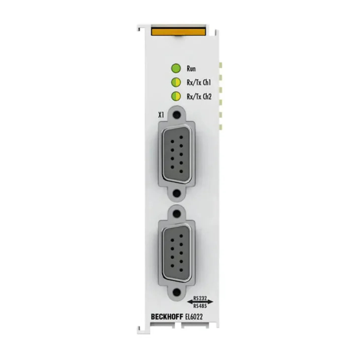 BECKHOFF EtherCAT Terminal, 2-channel communication interface, serial, RS422/RS485, D-sub - EL6022