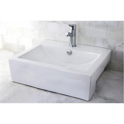 Eden Bath Kingston Brass Concord China Vessel Bathroom Sink with Overflow Hole - EV4034