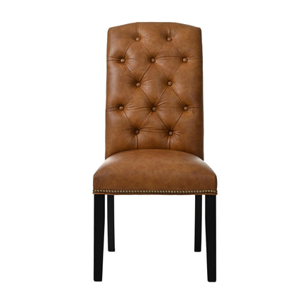 QW Amish Dalton Tufted Upholstered Side Chair - 258M-DAL-404-TUFTED(D)-SIDE-1/2SIDE BY SIDE,06 OLD GOLD,SO-FAB