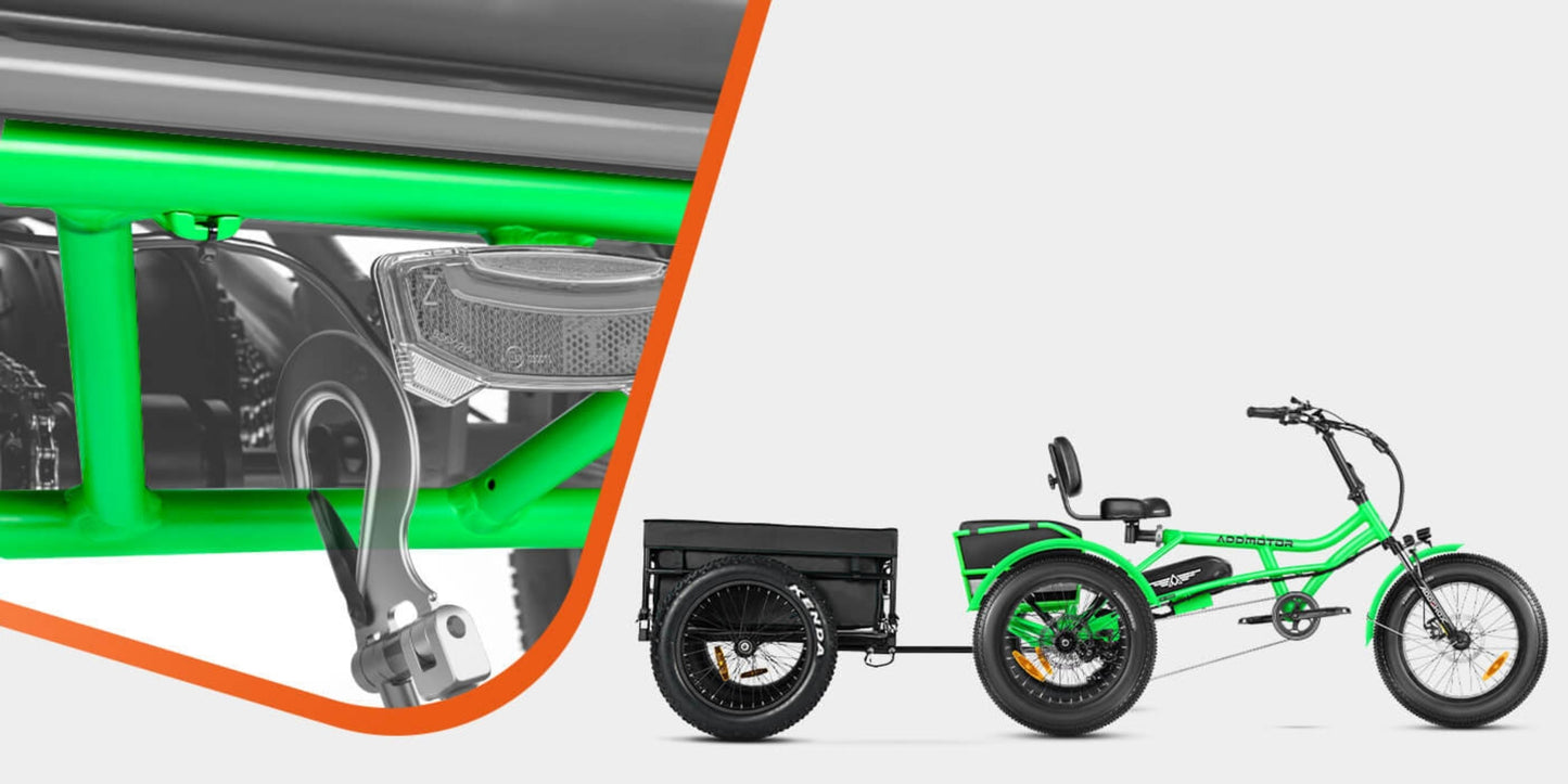 Addmotor 750W 48V Arisetan II M-360 Trike Electric Bike - EB-ADD-AT2-GRN