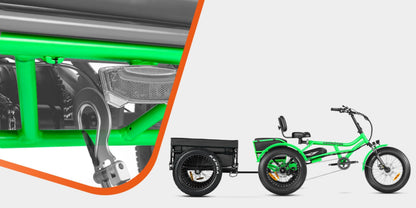 Addmotor 750W 48V Arisetan II M-360 Trike Electric Bike - EB-ADD-AT2-GRN