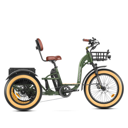 Addmotor 750W 48V Grandtan X Trike Full Suspension Electric Bike
