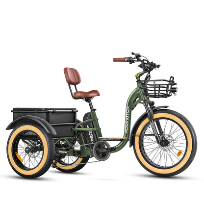 Addmotor 750W 48V Grandtan X Trike Full Suspension Electric Bike