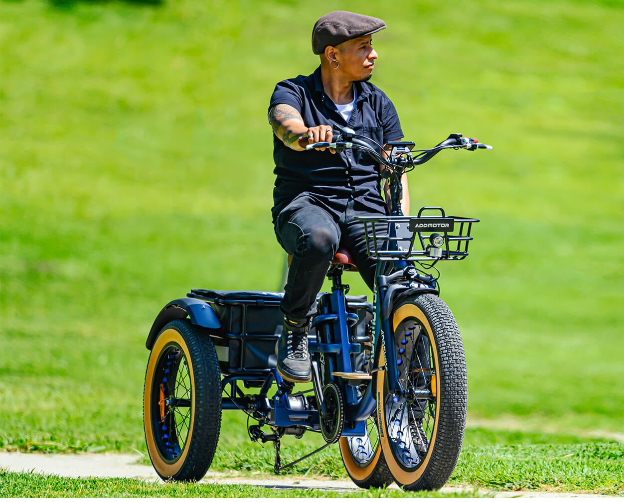 Addmotor 750W 48V Grandtan X Trike Full Suspension Electric Bike