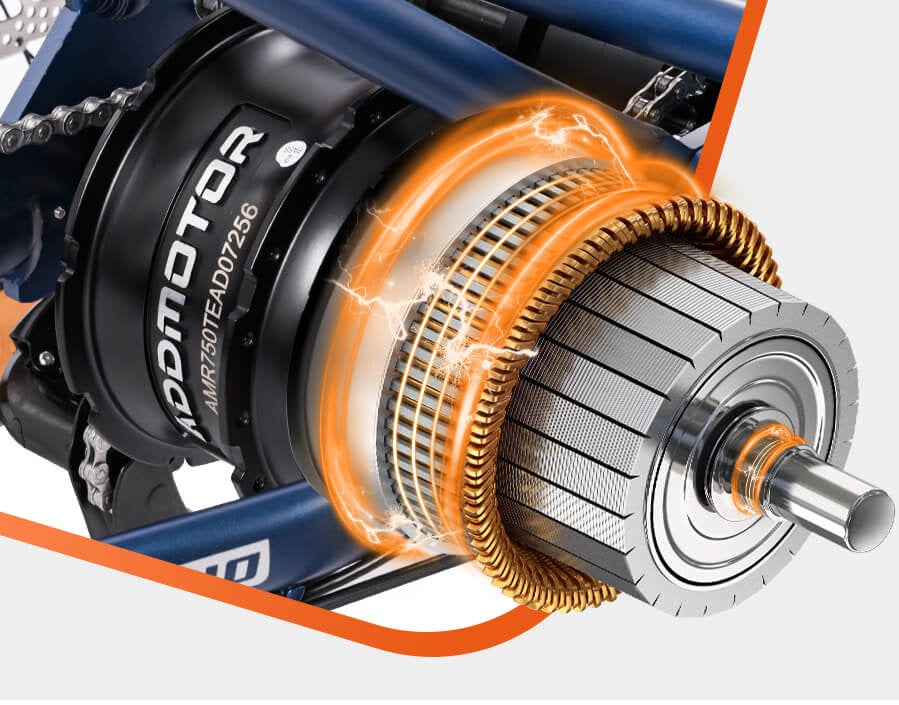 Addmotor 750W 48V Grandtan X Trike Full Suspension Electric Bike