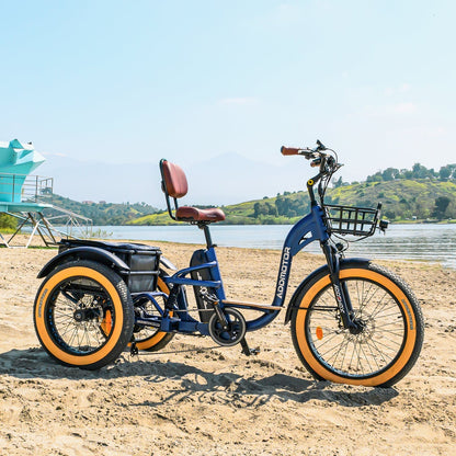 Addmotor 750W 48V Grandtan X Trike Full Suspension Electric Bike